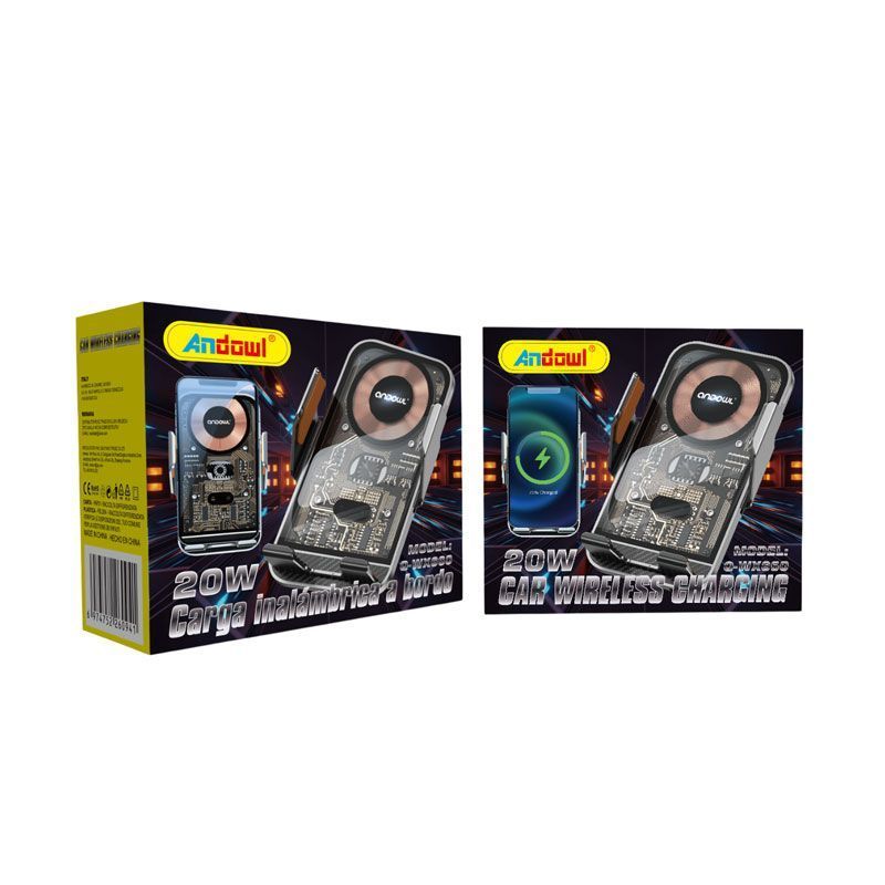 Andowl Q-WX660 Βάση Κινητού Αυτοκινήτου και Ασύρματη Φόρτιση 20W - Car Wireless Charging