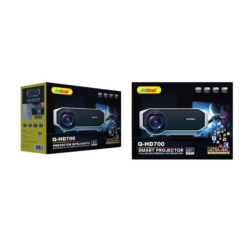 Andowl Προτζέκτορας Λάμπας LED Q-HD700 - Smart Projector