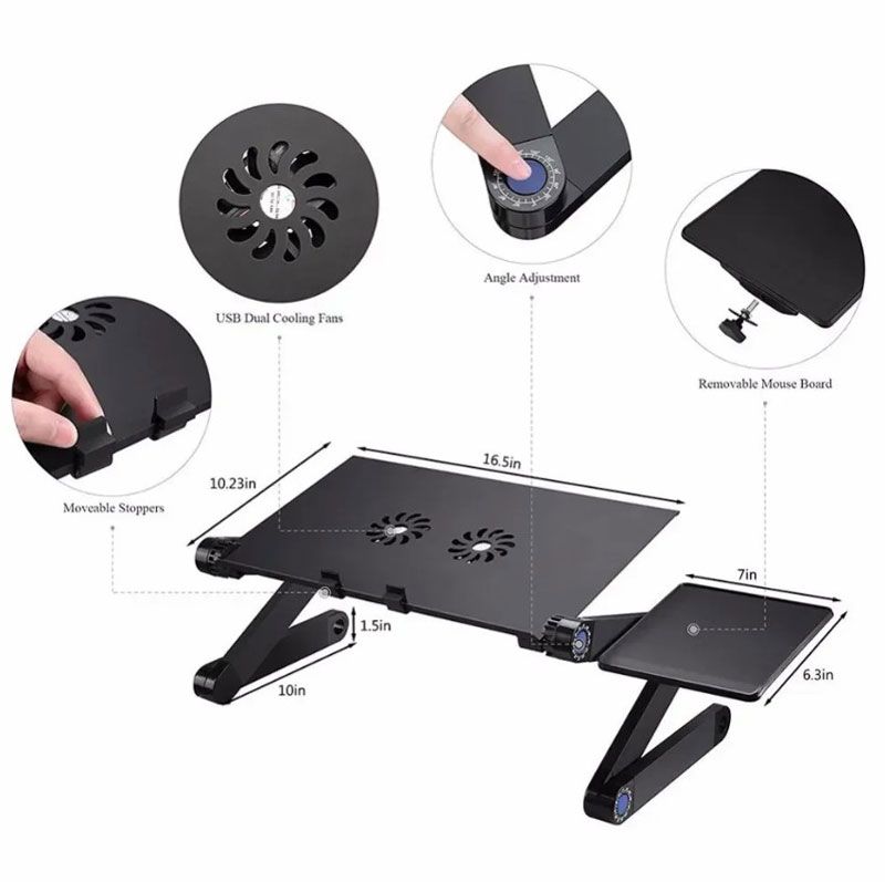 Andowl Q-ZJ56 Βάση για Laptop Με Ανεμιστηρα - Notebook Cooling Bracket