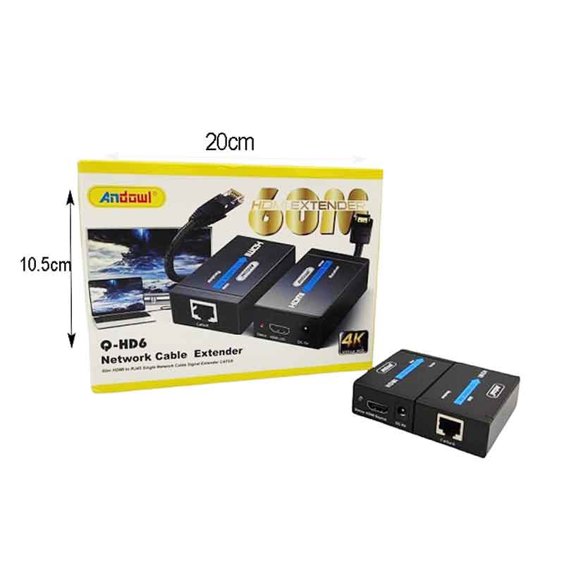 Andowl Μετατροπέας HDMI Extender Q-HD6 - Network Cable Extender