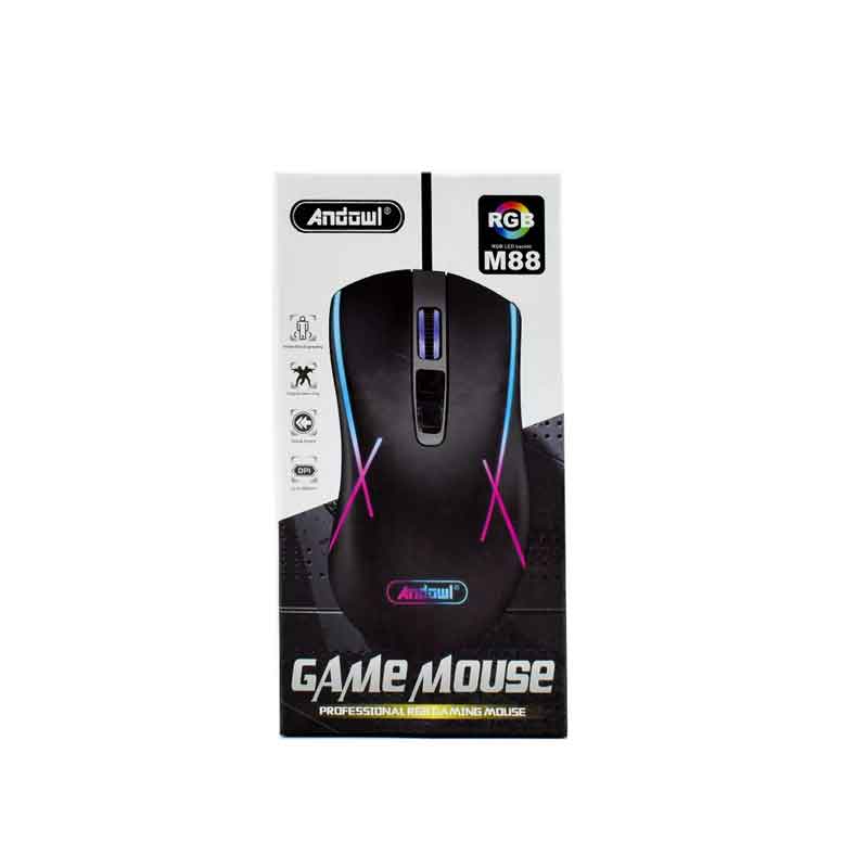 Andowl Ενσύρματο Gaming Ποντίκι Με LED RGB Φωτισμό M88 – Gaming Mouse