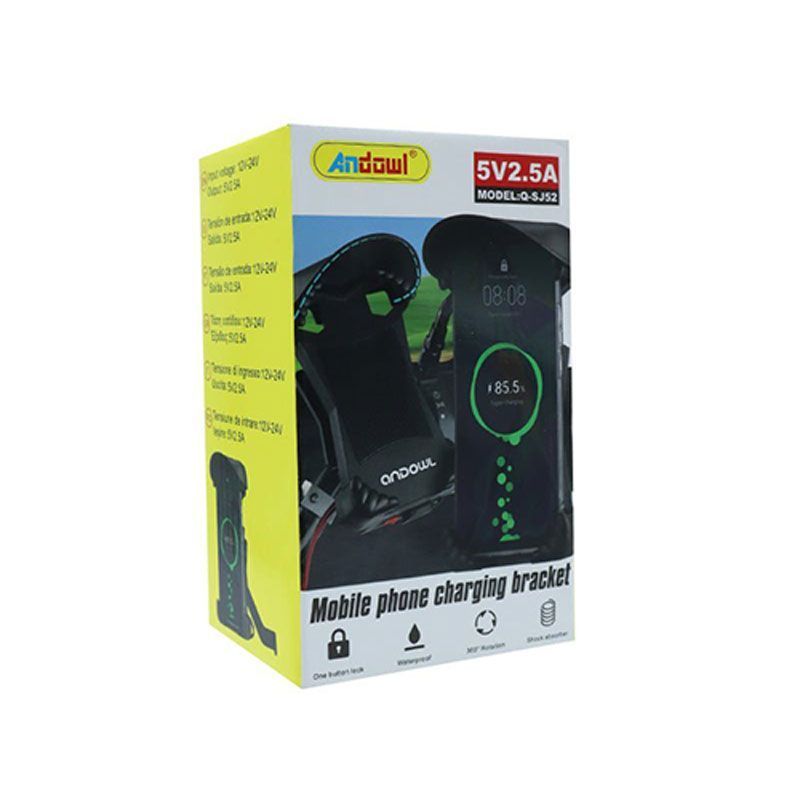 Andowl Βάση ασύρματης φόρτισης τηλεφώνου Motorbike Q-SJ52 - Mobile phone charging bracket