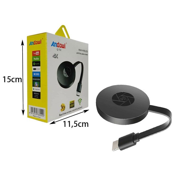 Andowl Δέκτης Smart TV Stick  TV Receiver Full HD με Wi-Fi / HDMI Q-713