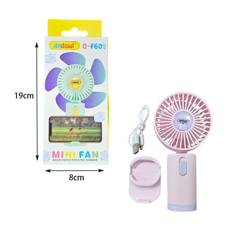 Andowl Μίνι Ανεμιστήρας με Βάση για Κινητό Q-F609 - Mini Fan