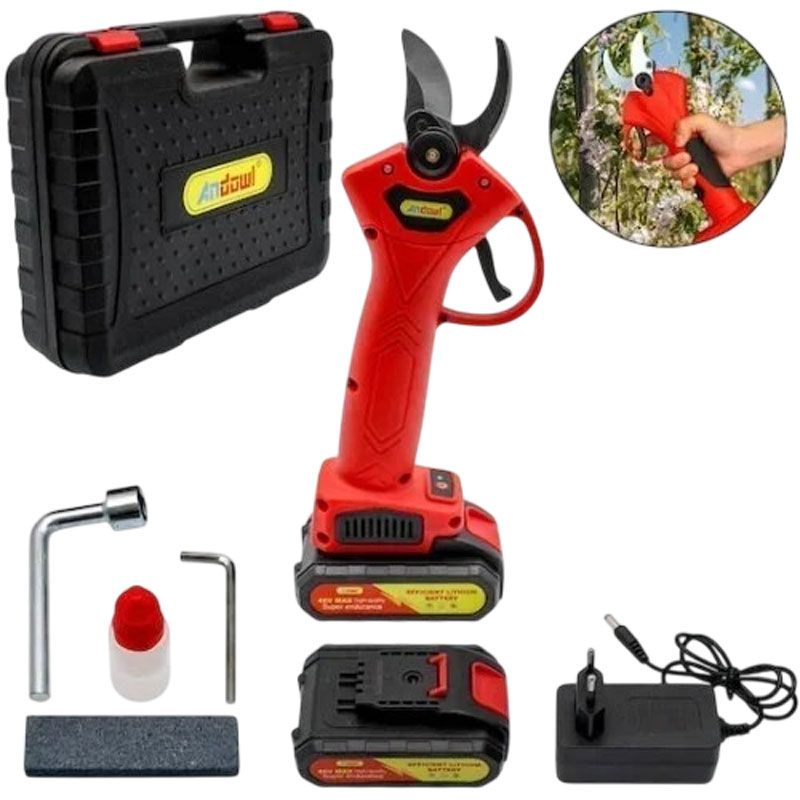 Andowl Ηλεκτρικό Κλαδευτήρι Μπαταρίας 48V Q-JD25 - Electric Pruning Shears