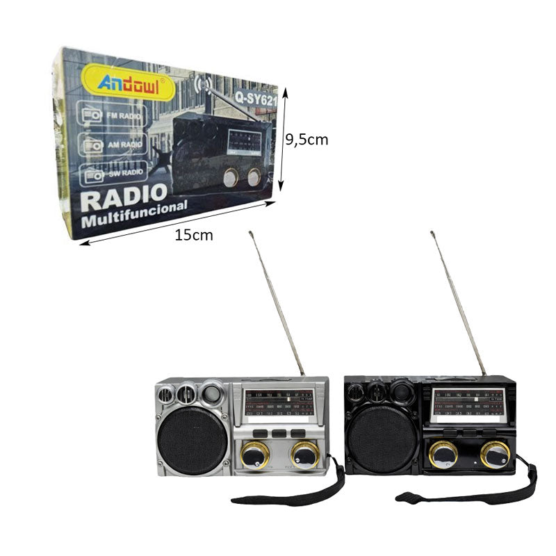 Andowl Ραδιόφωνο Πολλαπλών Λειτουργιών FM/AM/SW Q-SY621 - Radio Multi functional