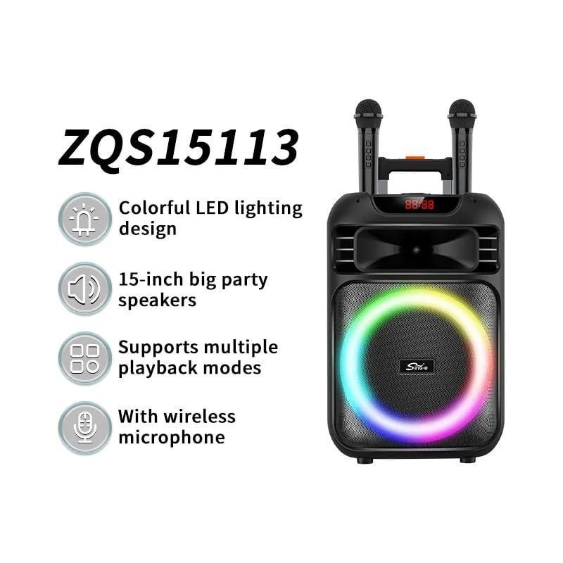 SING-E Φορητό ηχείο με 2 μικρόφωνα ZQS15113 15" 50W - Portable speaker
