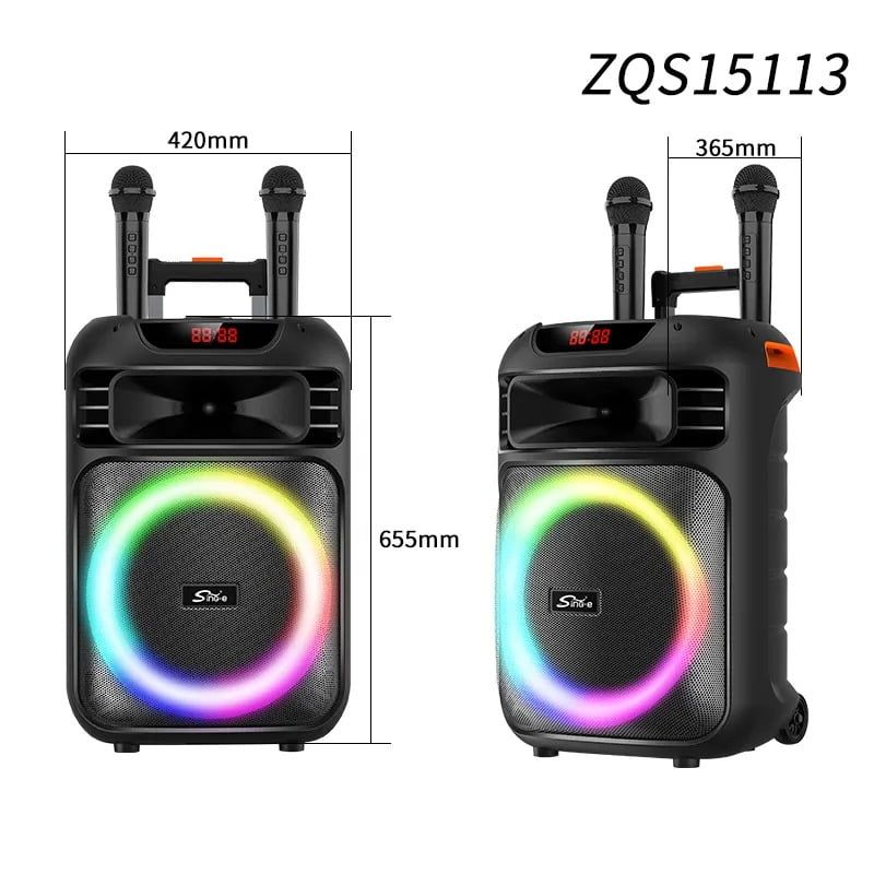 SING-E Φορητό ηχείο με 2 μικρόφωνα ZQS15113 15" 50W - Portable speaker