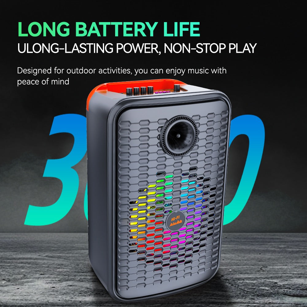 Sing-e Φορητό Bluetooth Ηχείο Karaoke 12" 40W με 2 Ασύρματα Μικρόφωνα & Τηλεχειριστήριο ZQS12156S - 12" 40W Portable Bluetooth Karaoke Speaker with 2 Wireless Microphones & Remote