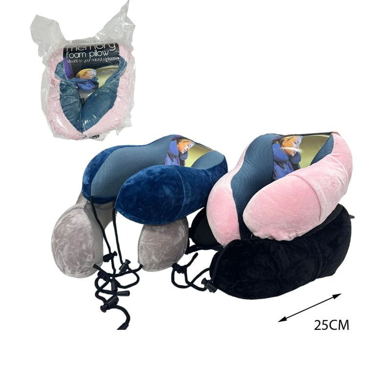 Μαξιλάρι Αυχένα Ταξιδιού Memory Foam - Memory Foam Travel Pillow Neck Support