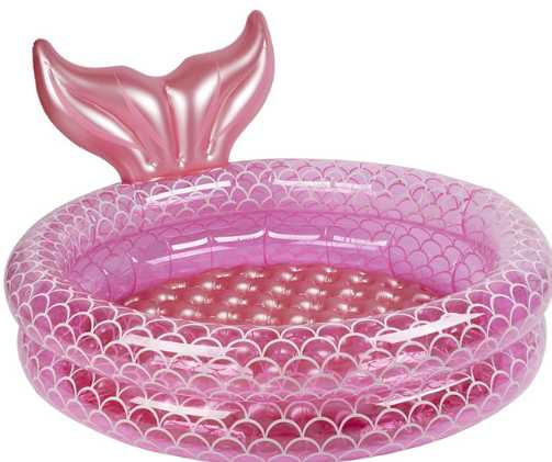 Παιδική φουσκωτή πισίνα Γοργόνα - 90cm - 150939 - Pink