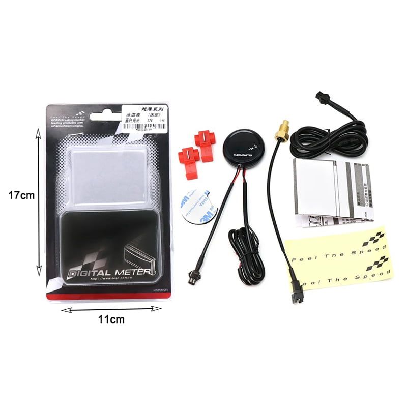Koso Θερμόμετρο Αυτοκινήτου 12V 25G - Digital Meter Thermometer