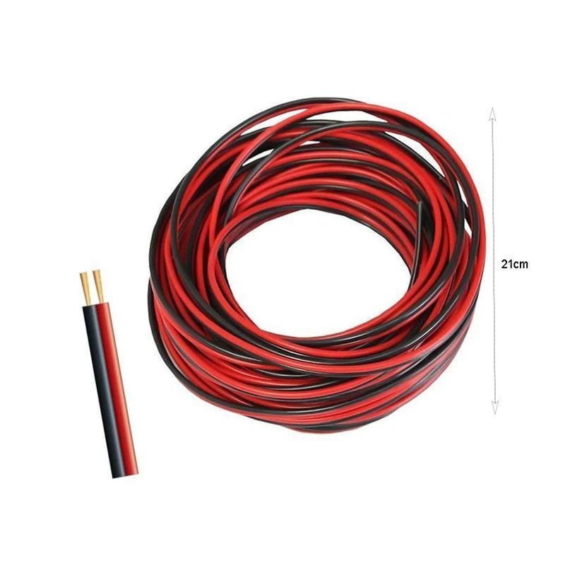 Καλώδιο Ήχου 100m κόκκινο/μαύρο 2 x 0.75mm²- Electrical wire