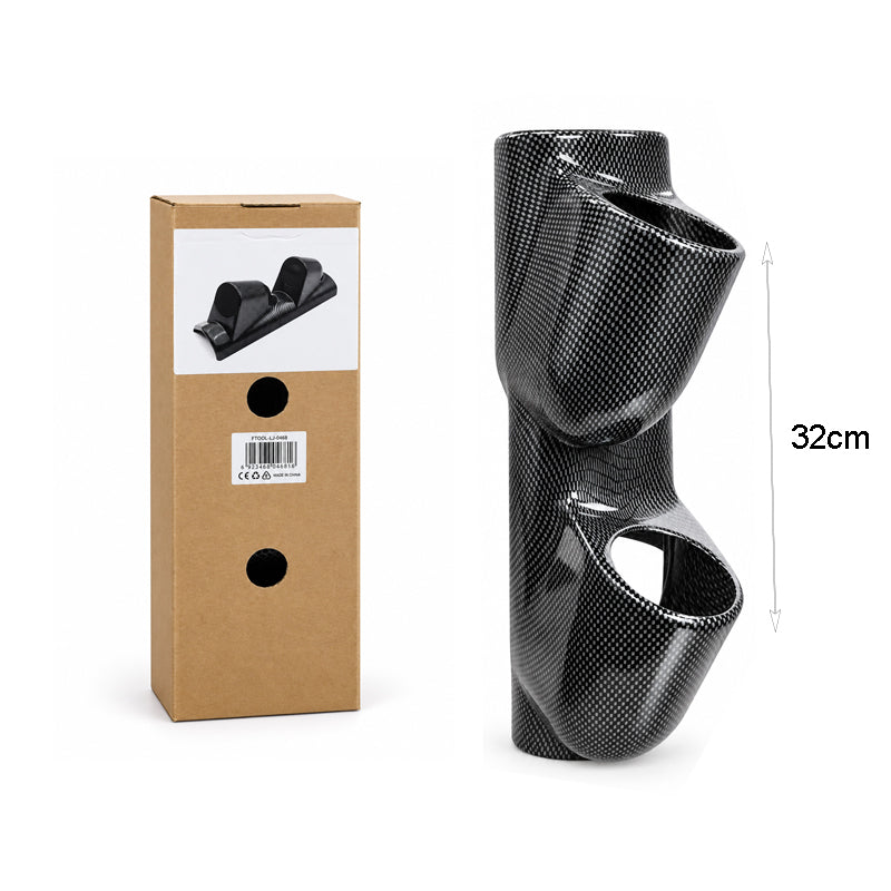 Διπλή Βάση Οργάνων Αυτοκινήτου Gauge Pod Carbon Look 32cm - Dual Car Gauge Pod Holder Carbon Look 32cm