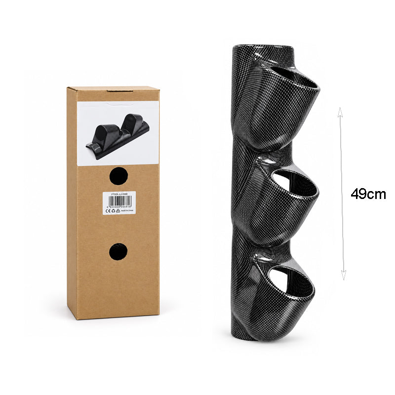 Τριπλή Βάση Οργάνων Αυτοκινήτου Gauge Pod Carbon Look 49cm - Triple Car Gauge Pod Holder Carbon Look