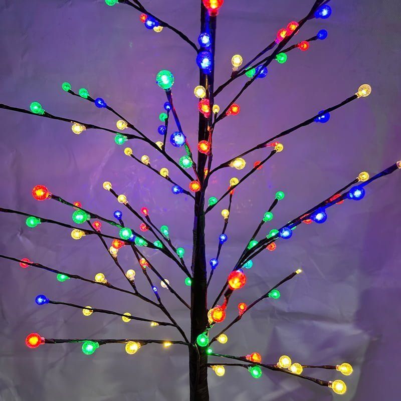 Led Φωτιζόμενο Χριστουγεννιάτικο Δέντρο Καφέ RGB 180cm - Led Christmas Tree RGB