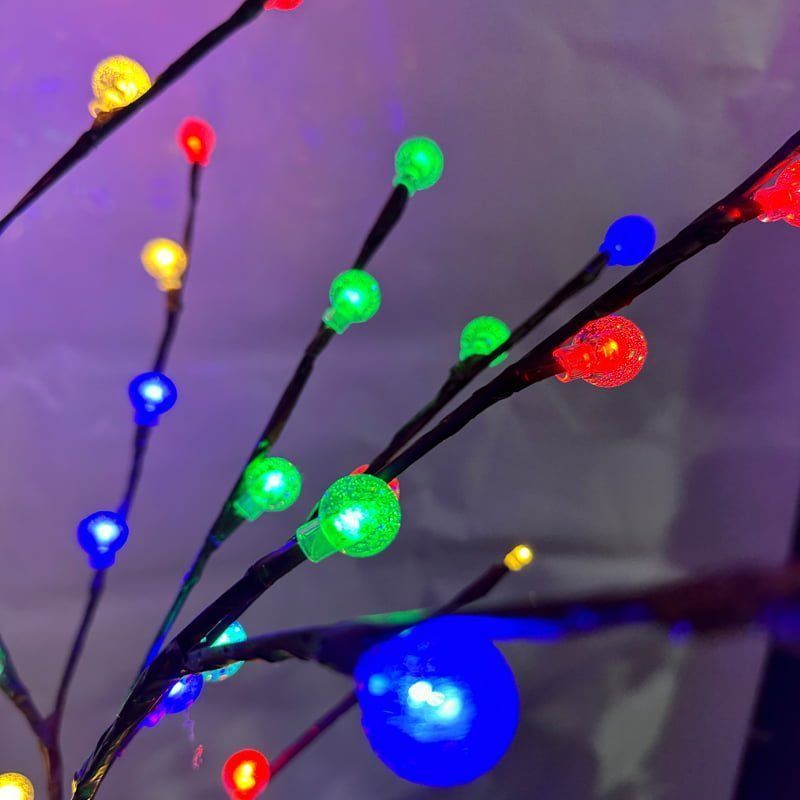 Led Φωτιζόμενο Χριστουγεννιάτικο Δέντρο Καφέ RGB 180cm - Led Christmas Tree RGB