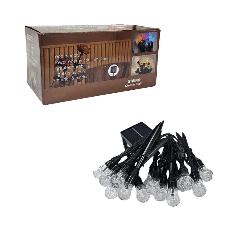 Ηλιακά Φωτάκια LED με Κίτρινο/Θερμό Φως- Solar LED String Lights