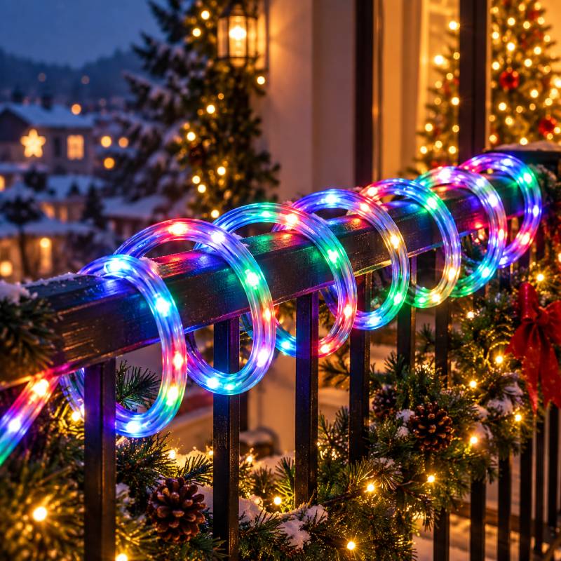 Φωτοσωλήνας LED RGB 20m με Εφέ Φωτισμού –  RGB LED Rope Light