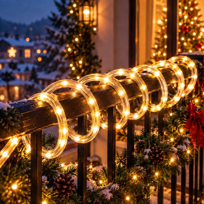 Φωτοσωλήνας LED 20m με Θερμό Φως  – LED Rope Light