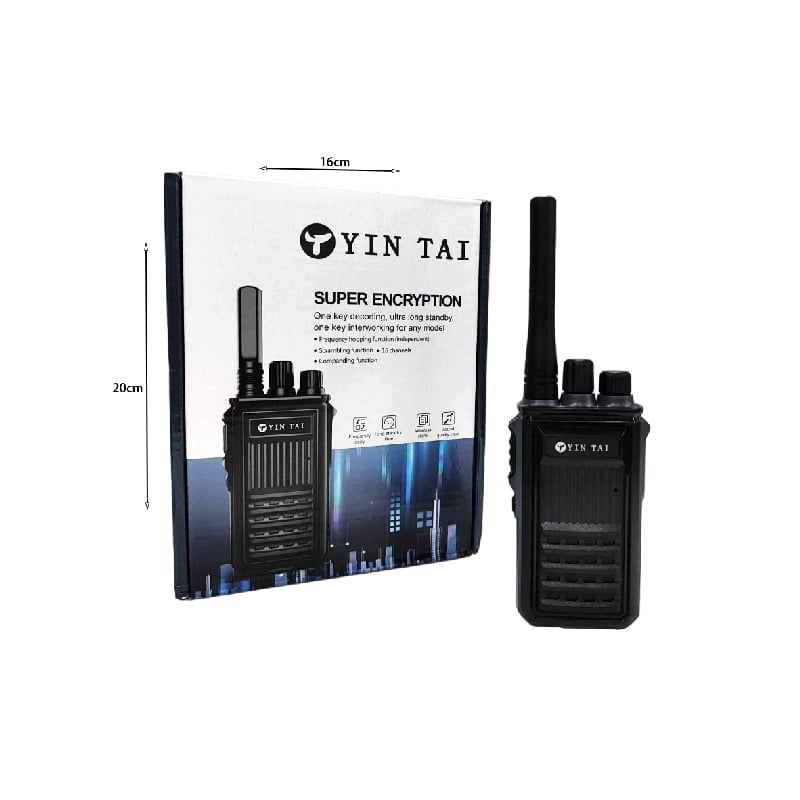 Yin Tai Ασύρματος Πομποδέκτης χωρίς Οθόνη YT-168 8W– Walkie Talkie Super Encryption