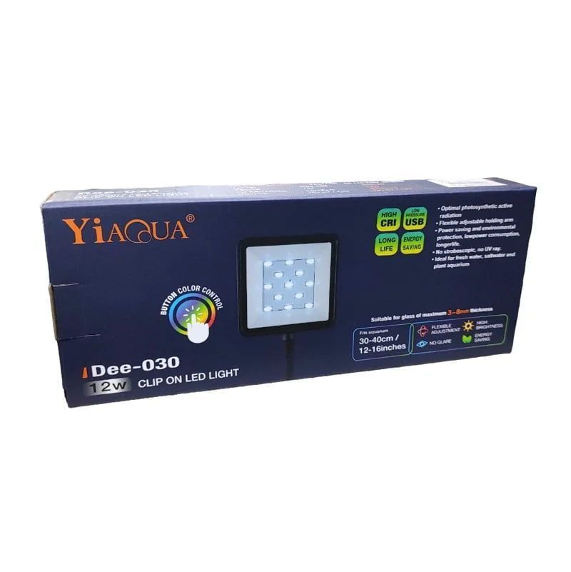 Yiaqua Λάμπα ενυδρείου 12W Dee-030 - Clip On LED Light