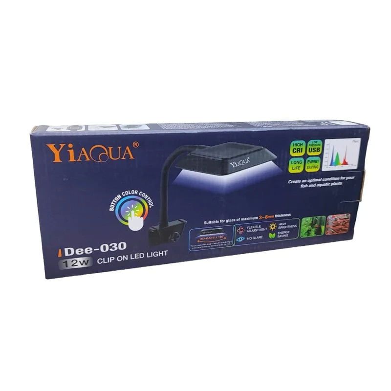 Yiaqua Λάμπα ενυδρείου 12W Dee-030 - Clip On LED Light