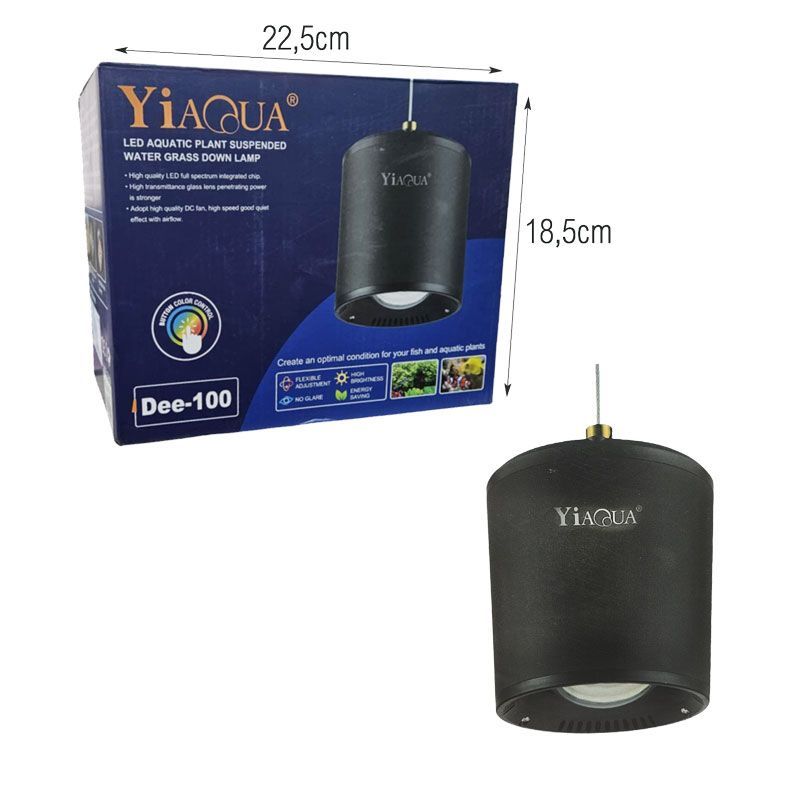 Yiaqua Φωτιστικό LED Ενυδρείου για Φυτά και Ψάρια Dee-100 - LED Aquarium Light for Plants and Fish