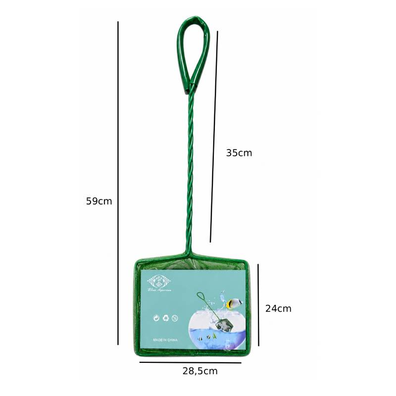 Μεγάλη Απόχη Ενυδρείου με Μακριά Λαβή 59cm 12# – Large Aquarium Fish Net with Long Handle