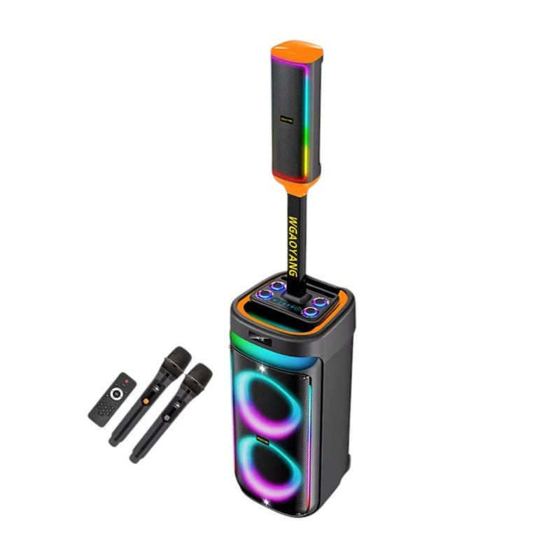 Φορητό ηχείο subwoofer με 2 μικρόφωνα Karaoke - WGY-SZ8809 - 088095 ΕΙΔΗ ΤΕΧΝΟΛΟΓΙΑΣ>Ραδιόφωνα & Ηχεία>Φορητά subwoofer