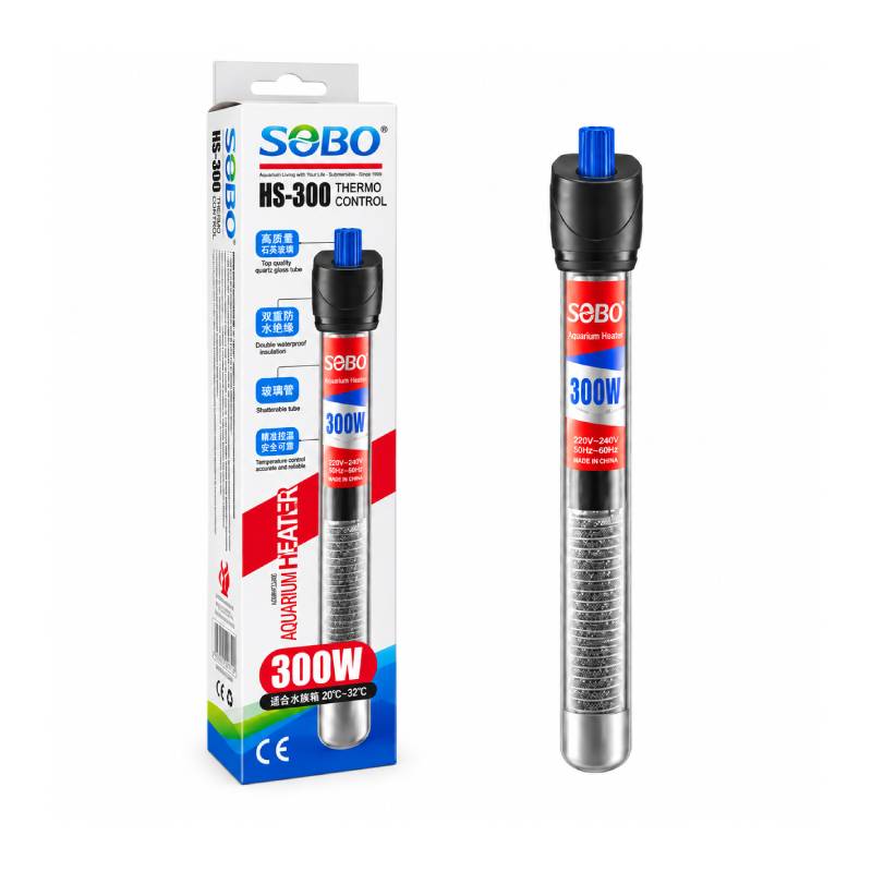 SOBO Θερμαντήρας Ενυδρείου 300W με Ρυθμιζόμενη Θερμοκρασία HS-300 – Adjustable Aquarium Heater