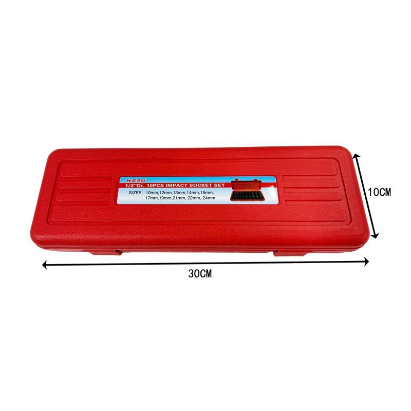 Σετ Κρουστικά Καρυδάκια 1/2" 10τεμ - Impact Socket Set
