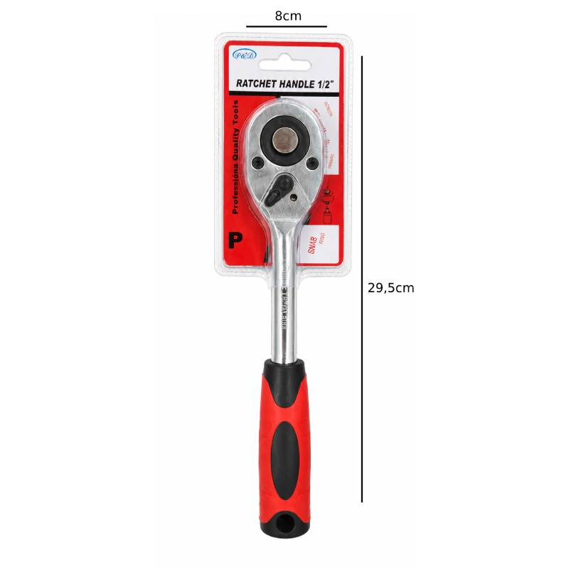 Καστάνια 1/2" με Αντιολισθητική Λαβή Chrome Vanadium - 1/2" Ratchet Handle Chrome Vanadium