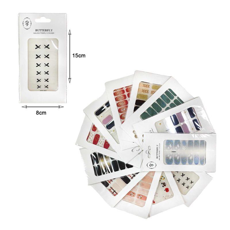 Αυτοκόλλητα νυχιών 12τμχ - Nail stickers 12pcs