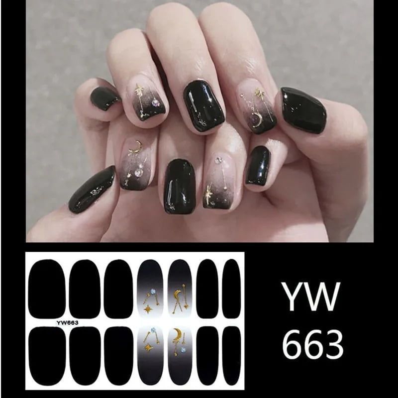 Αυτοκόλλητα νυχιών 12τμχ - Nail stickers 12pcs