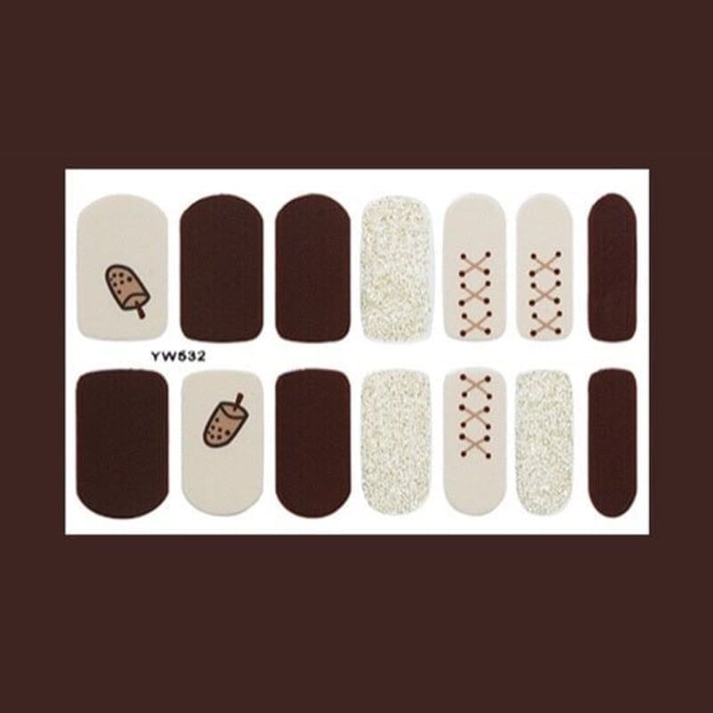 Αυτοκόλλητα νυχιών 12τμχ - Nail stickers 12pcs