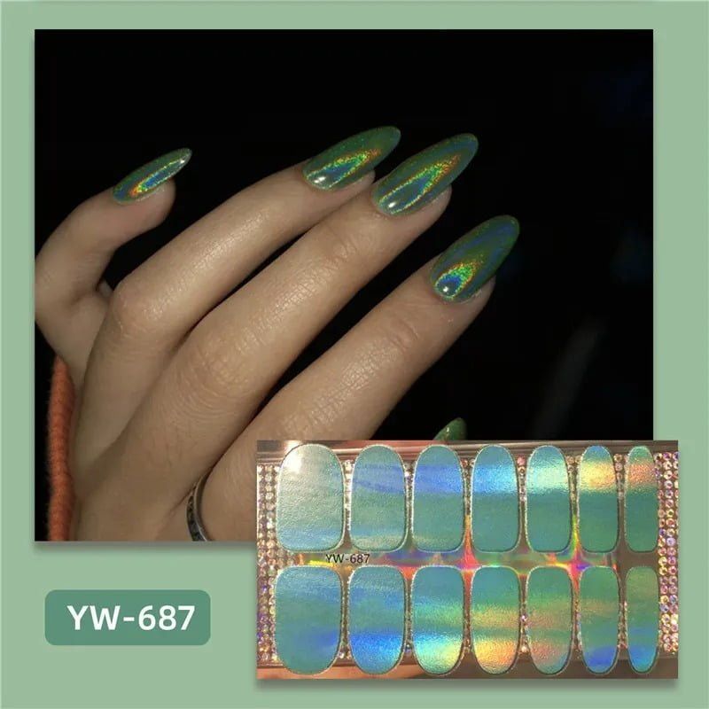 Αυτοκόλλητα νυχιών 12τμχ - Nail stickers 12pcs