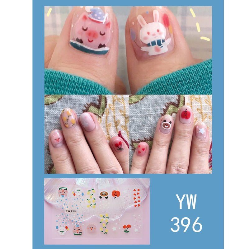 Αυτοκόλλητα νυχιών 12τμχ - Nail stickers 12pcs