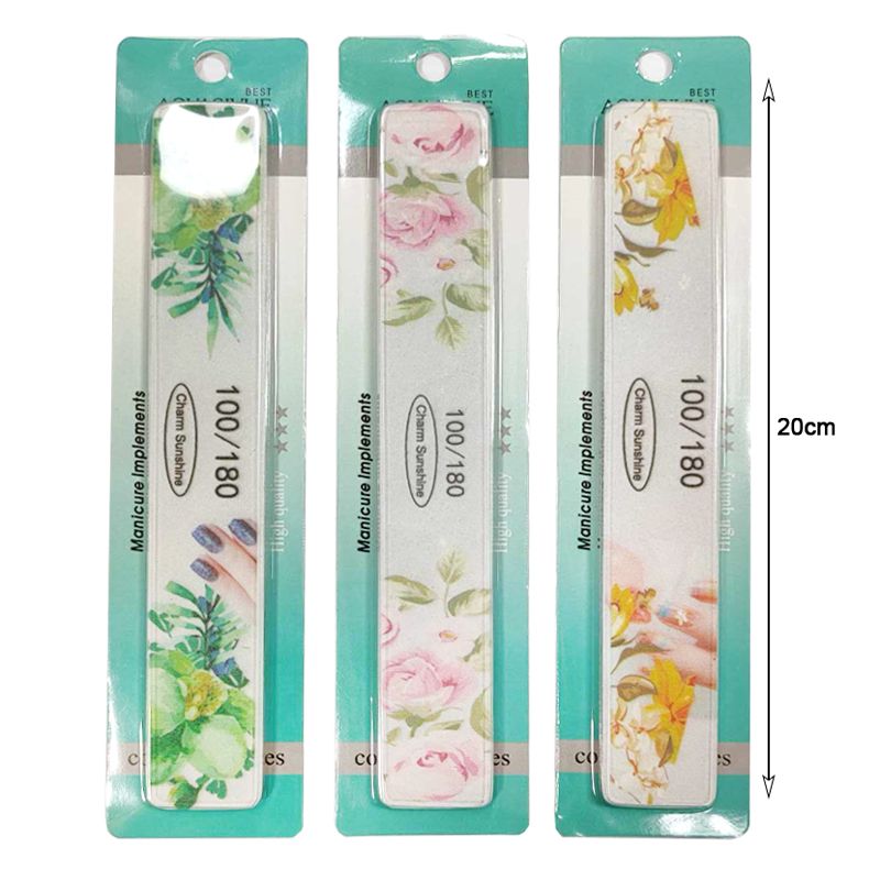 Λίμα νυχιών Διπλής Όψης 100/180 12τμχ - Nail File 12pcs
