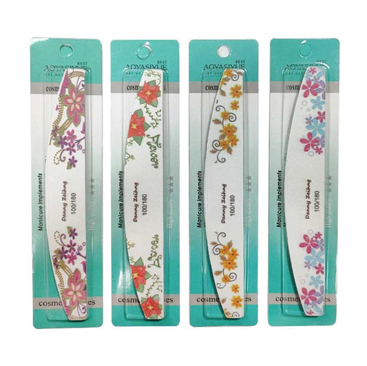 Λίμα νυχιών Διπλής Όψης 100/180 12τμχ - Nail File 12pcs