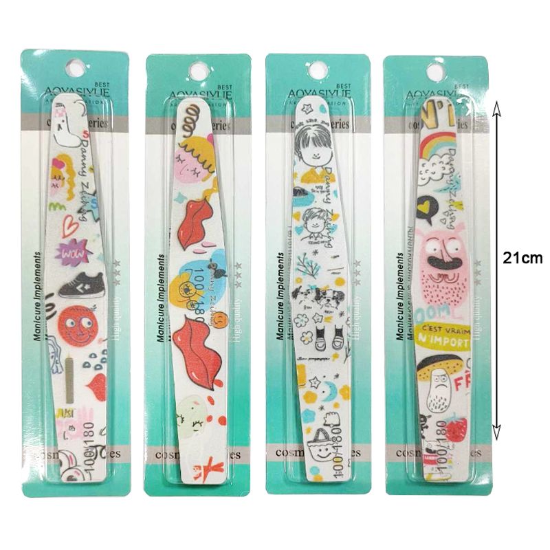Λίμα νυχιών Διπλής Όψης 100/180 12τμχ - Nail File 12pcs