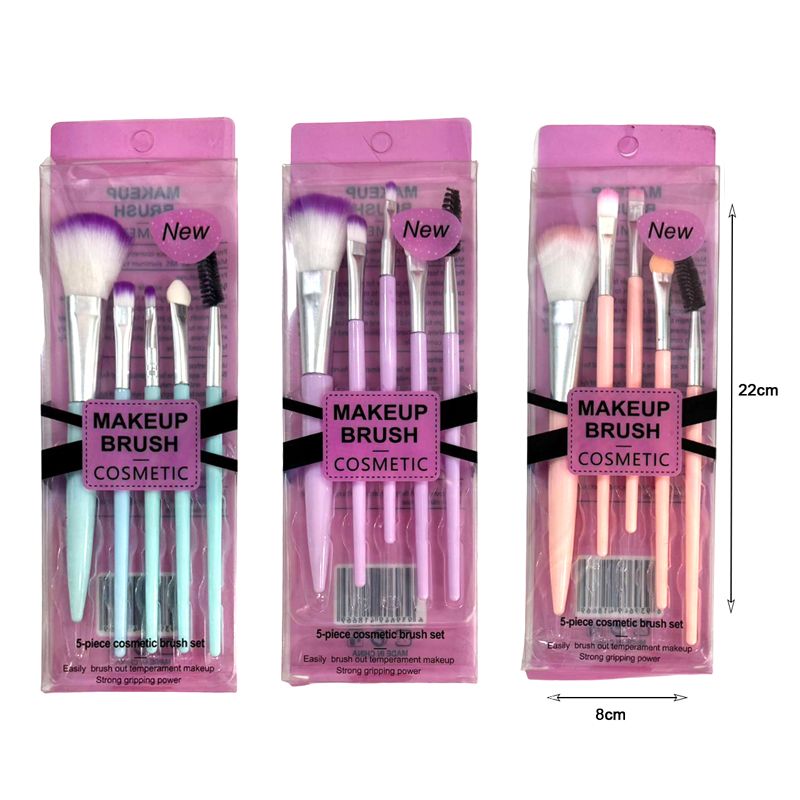 Σετ 5 Πινέλα Μακιγιάζ - Make-up cosmetic brushes set 5pcs