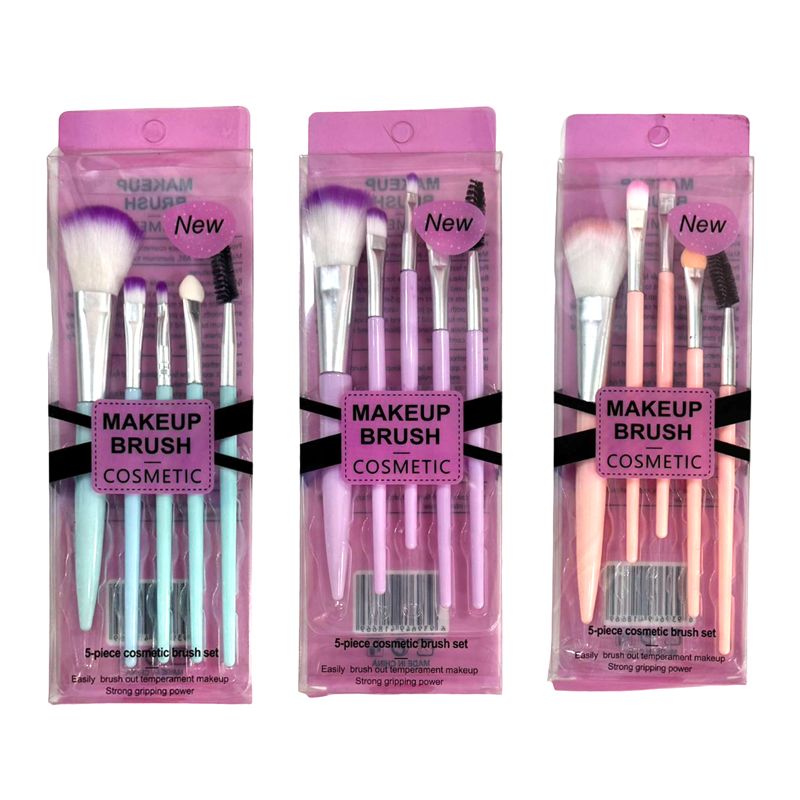 Σετ 5 Πινέλα Μακιγιάζ - Make-up cosmetic brushes set 5pcs - Angel shopping