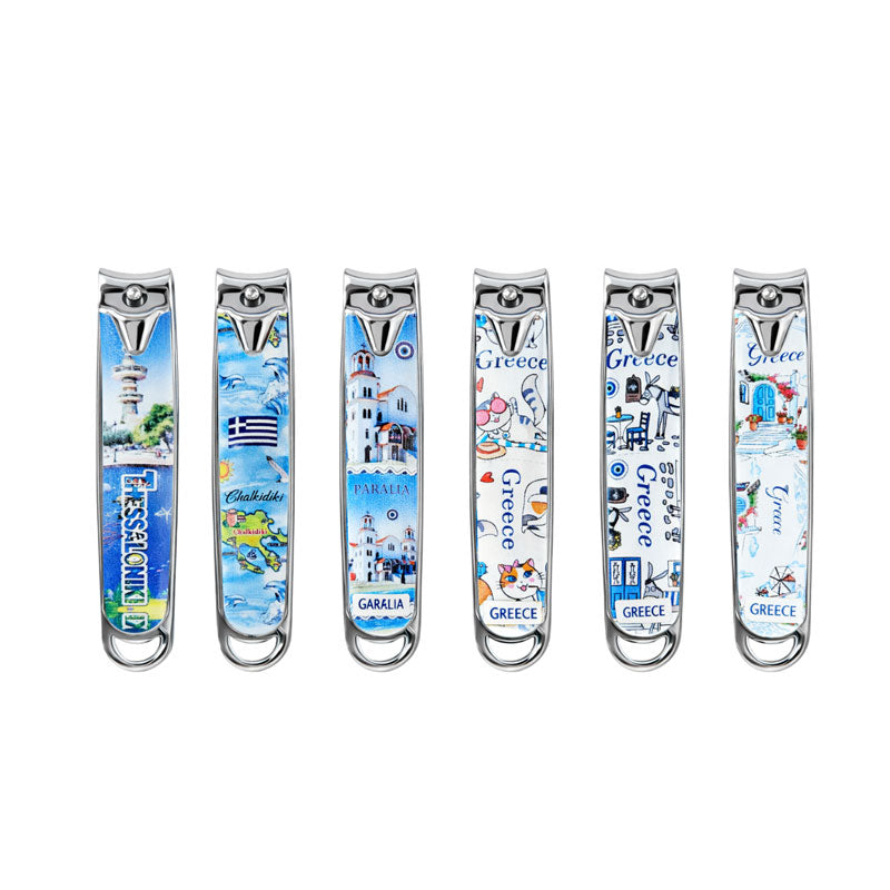 Νυχοκόπτης Με Σχέδια Ελλάδας 12τμχ - Greece Design Nail Clipper 12pcs