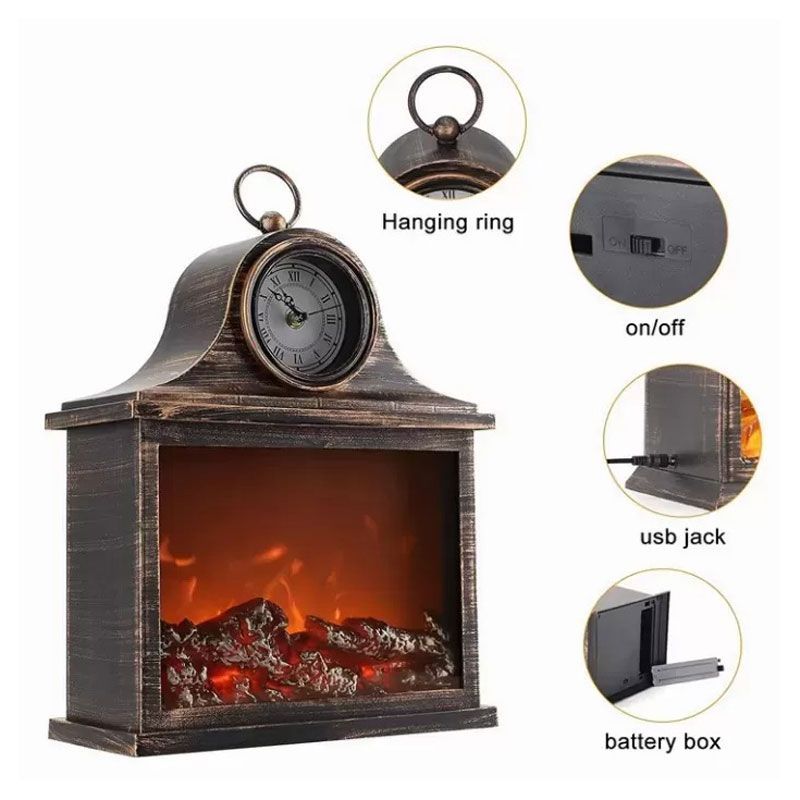 Διακοσμητικό Φωτιστικό Τζάκι - Led Fireplace Lantern SP-12