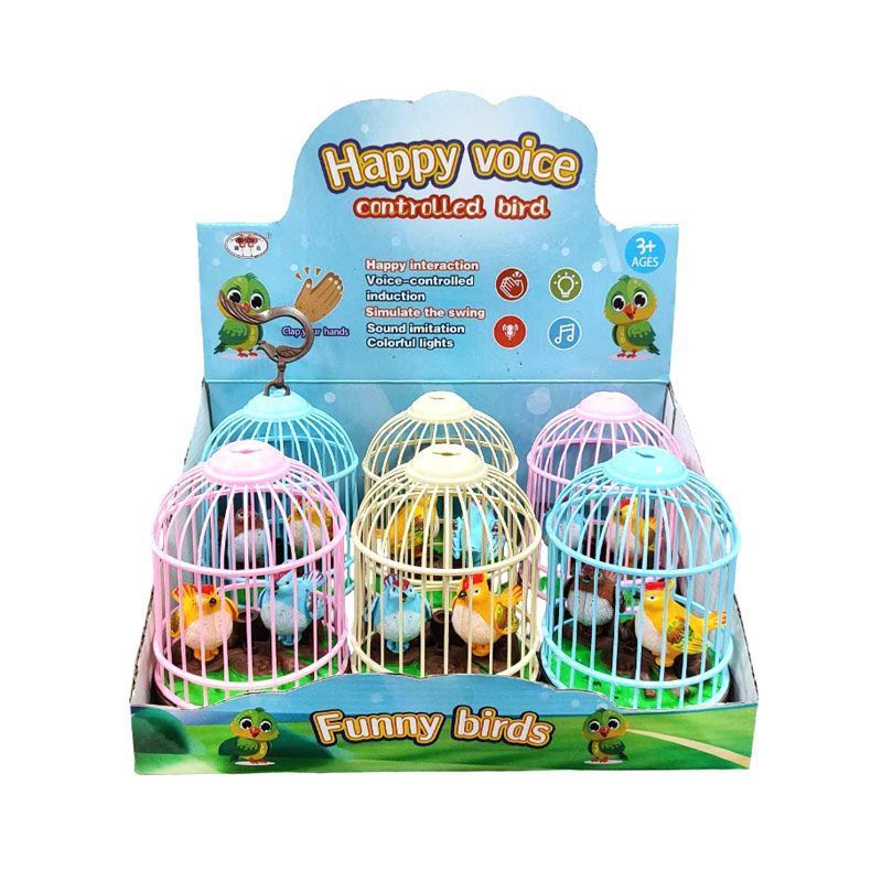 Πουλάκια Με Κλουβί Με Ήχο 1τμχ - Birds With A Cage With Sound 1pcs