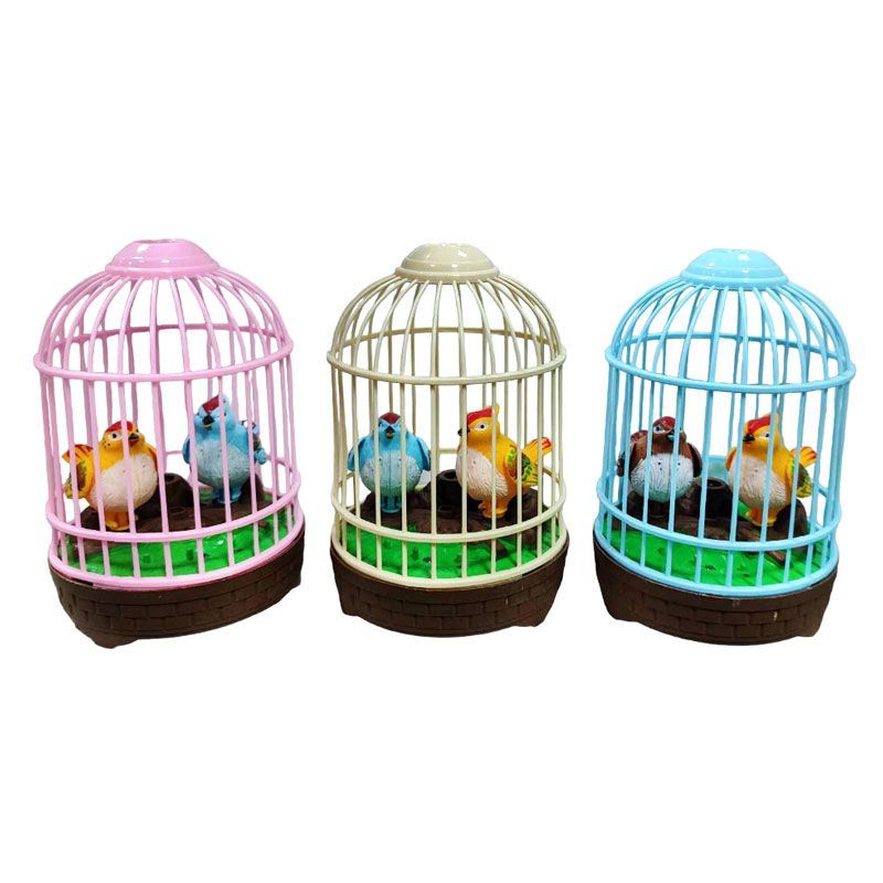 Πουλάκια Με Κλουβί Με Ήχο 1τμχ - Birds With A Cage With Sound 1pcs