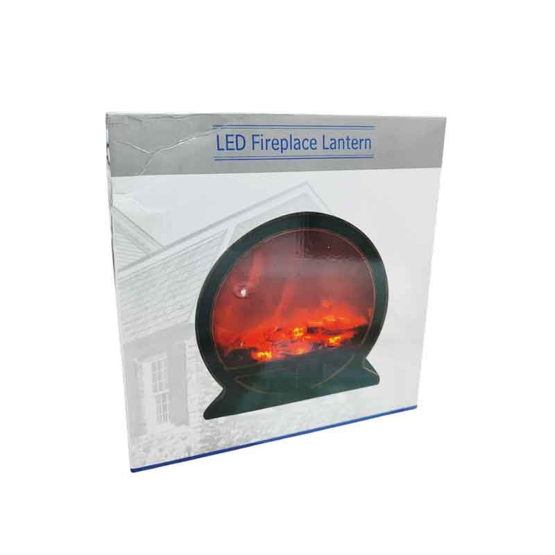 Διακοσμητικό LED Τζάκι Στρογγυλό 31cm – Round LED Fireplace Lantern