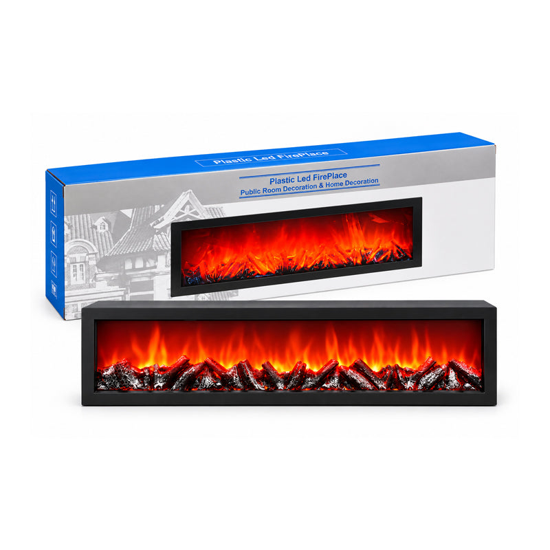 Διακοσμητικό Τζάκι LED με Εφέ Φλόγας 99x27,5cm - Decorative LED Fireplace with Flame Effect 99x27.5cm