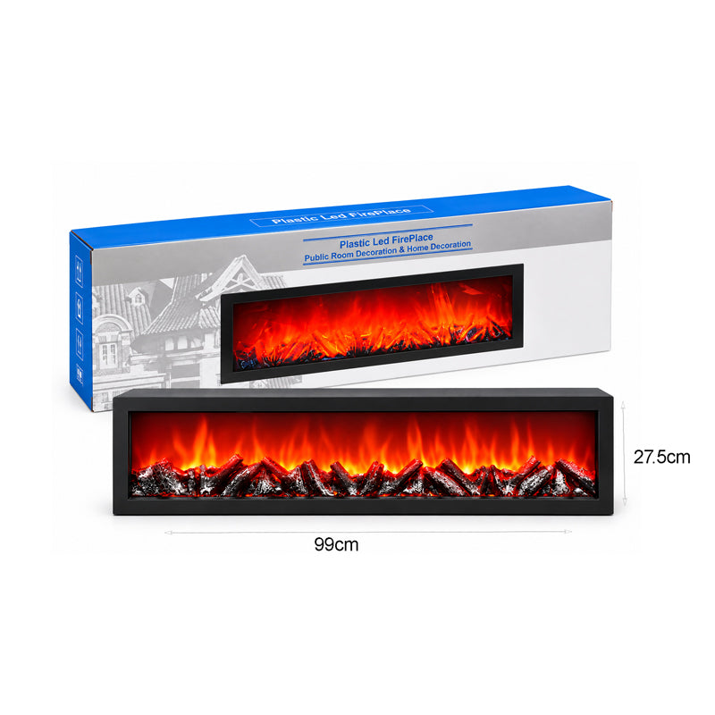 Διακοσμητικό Τζάκι LED με Εφέ Φλόγας 99x27,5cm - Decorative LED Fireplace with Flame Effect 99x27.5cm